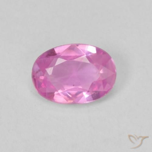 0.47ct Natural Púrpura rosado claro Zafiro, Ovalada, VVS-VS
