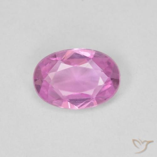 0.43ct Natural Púrpura rosado claro Zafiro, Ovalada, VVS-VS