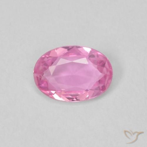 0.40ct Natural Rosado medio Zafiro, Ovalada, VVS