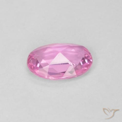 Zafiro Rosado medio natural de 0.40 ct, Ovalada, VVS