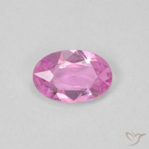0.41ct Natural Rosado medio Zafiro, Ovalada, VVS