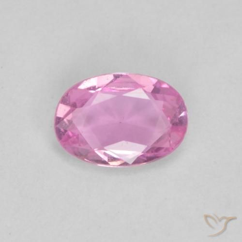 0.46ct Natural Rosado medio Zafiro, Ovalada, VVS