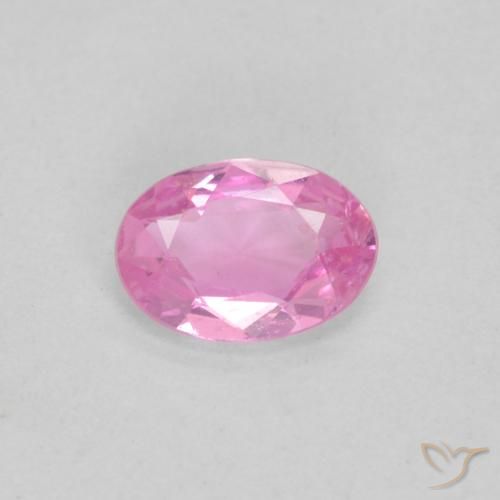 0.38ct Natural Rosado púrpura real Zafiro, Ovalada, VVS