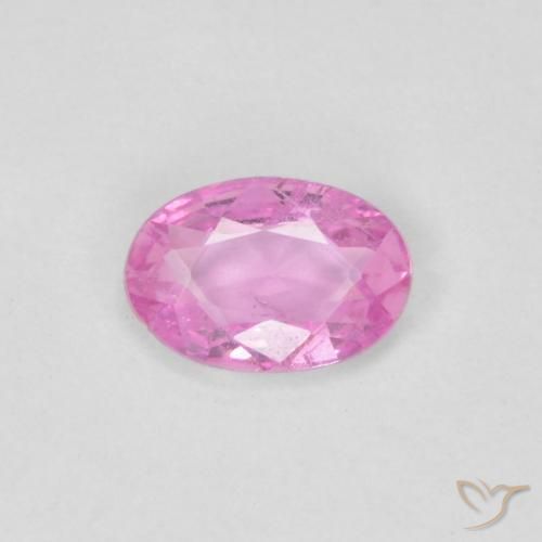 0.36ct Natural Rosado púrpura real Zafiro, Ovalada, VVS
