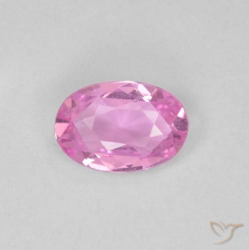 0.42ct Natural Rosado medio Zafiro, Ovalada, VVS