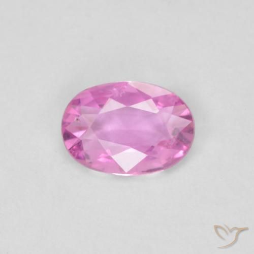 0.38ct Natural Rosado intenso Zafiro, Ovalada, VVS