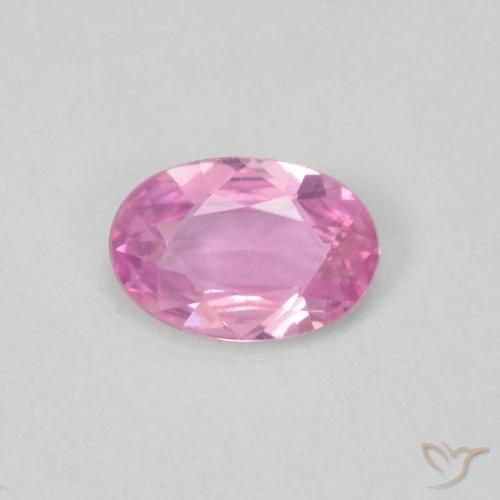 0.36ct Natural Rosa oscuro Zafiro, Ovalada, VVS