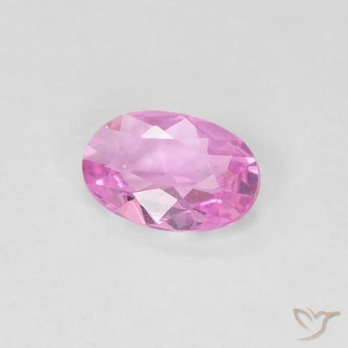 Zafiro Rosado claro natural de 0.35 ct, Ovalada, VVS