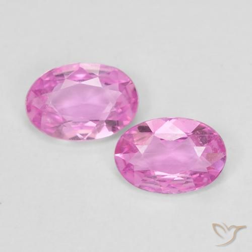 0.81ctw Natural Rosa Zafiro, Ovalada, VVS-VS