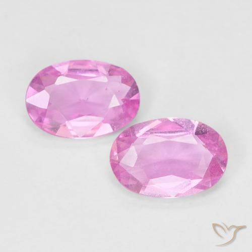 0.85ctw Natural Rosado claro Zafiro, Ovalada, VS