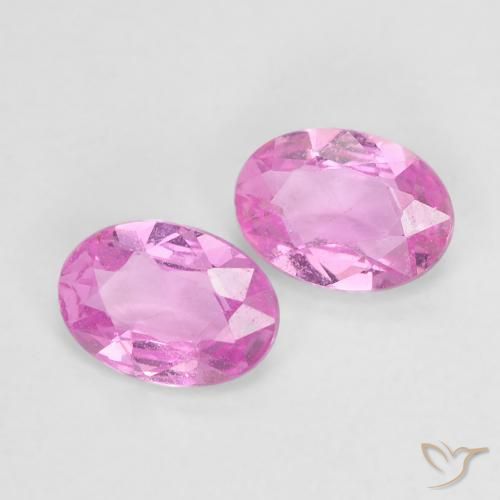 Gemas de Zafiro Púrpura intenso natural de 0.97 ct, Ovalada, VS