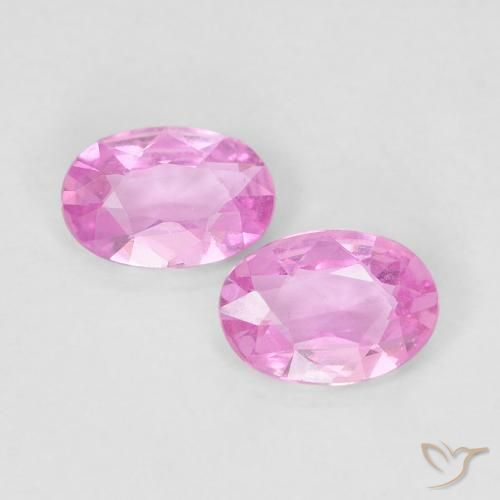 0.72ctw Natural Rosado púrpura Zafiro, Ovalada, VS