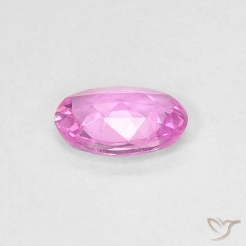 Zafiro Rosado púrpura natural de 0.40 ct, Ovalada, VVS