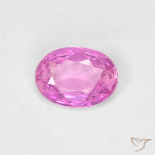 0.37ct Natural Púrpura rosado claro Zafiro, Ovalada, VVS