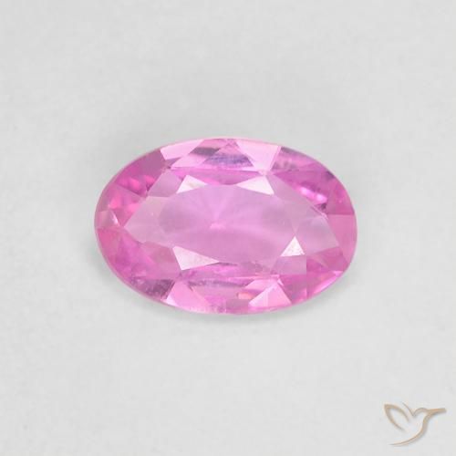 0.45ct Natural Púrpura intenso Zafiro, Ovalada, VVS