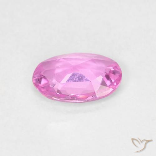 Zafiro Púrpura intenso natural de 0.45 ct, Ovalada, VVS
