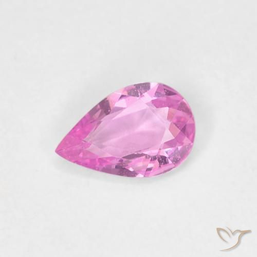 0.35ct Natural Púrpura intenso Zafiro, En forma de pera, VVS