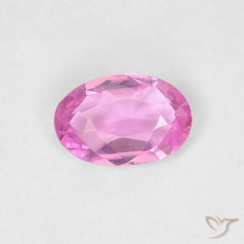 0.39ct Natural Púrpura rosado claro Zafiro, Ovalada, VVS