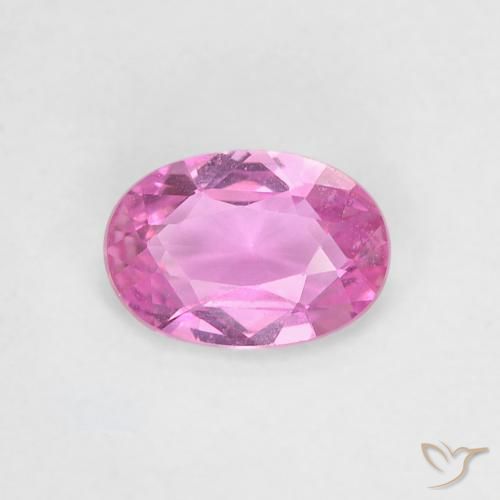 0.47ct Natural Púrpura rosado claro Zafiro, Ovalada, VVS