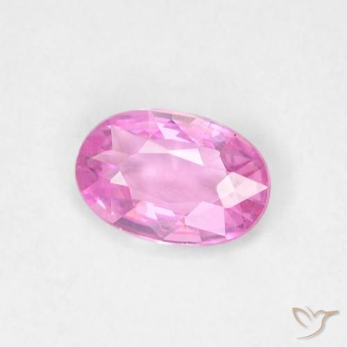 Zafiro Púrpura intenso natural de 0.40 ct, Ovalada, VVS