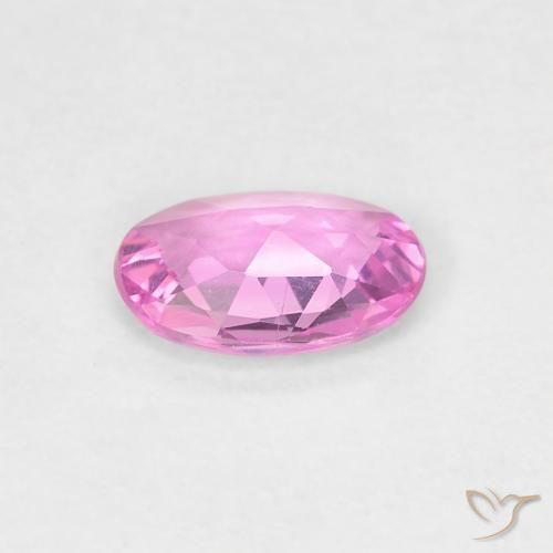 Zafiro Púrpura intenso natural de 0.40 ct, Ovalada, VVS