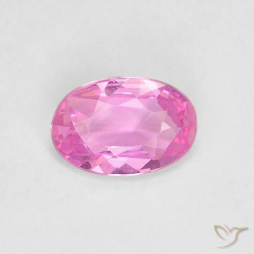 0.44ct Natural Rosado púrpura Zafiro, Ovalada, VVS