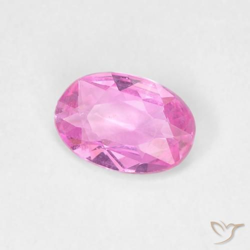 Zafiro Rosado púrpura natural de 0.44 ct, Ovalada, VVS