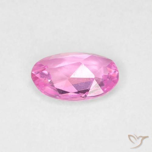 Zafiro Rosado púrpura natural de 0.44 ct, Ovalada, VVS