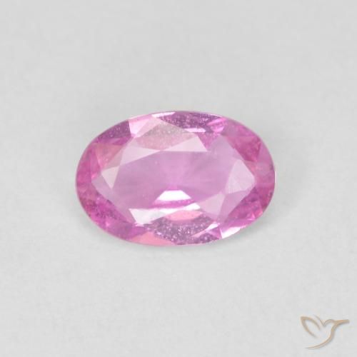 0.41ct Natural Rosado púrpura real claro Zafiro, Ovalada, VS