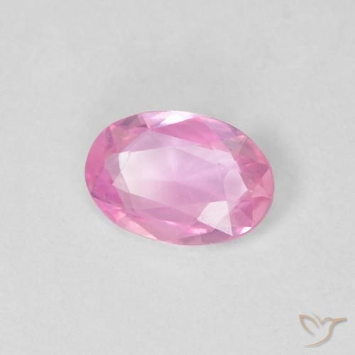 Zafiro Rosa natural de 0.37 ct, Ovalada, VVS