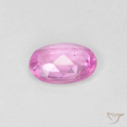 Zafiro Rosa natural de 0.50 ct, Ovalada, VVS-VS