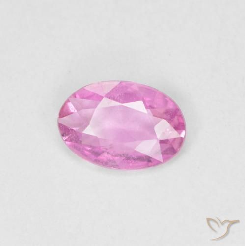 Zafiro Rosado intenso natural de 0.34 ct, Ovalada, VS