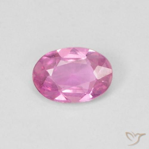 0.48ct Natural Rosa Zafiro, Ovalada, VS