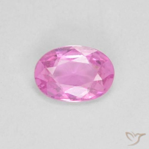 0.44ct Natural Rosado intenso Zafiro, Ovalada, VS
