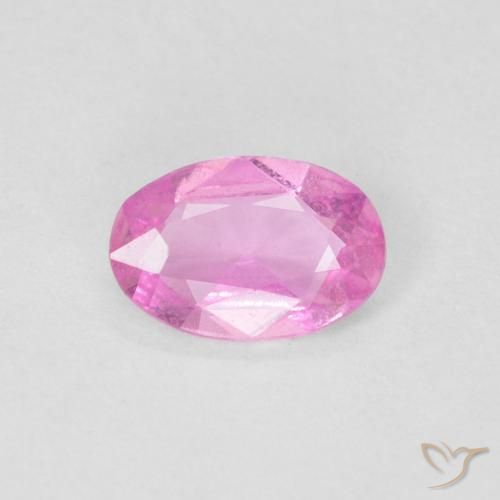 Zafiro Rosa natural de 0.41 ct, Ovalada, VS
