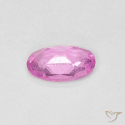 Zafiro Rosa natural de 0.41 ct, Ovalada, VS