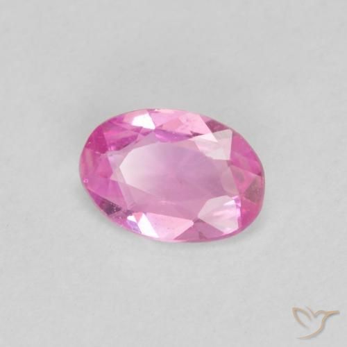 Zafiro Rosa natural de 0.37 ct, Ovalada, VVS