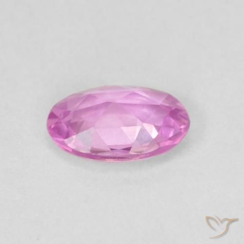 Zafiro Rosado púrpura natural de 0.51 ct, Ovalada, VVS