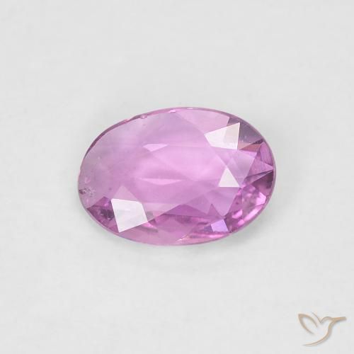 0.54ct Natural Rosado claro Zafiro, Ovalada, VS