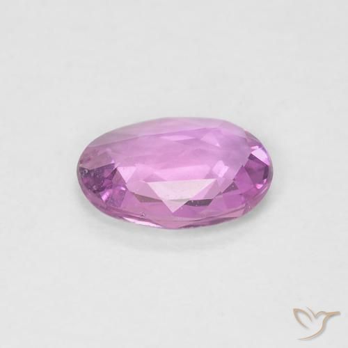 Zafiro Rosado claro natural de 0.54 ct, Ovalada, VS