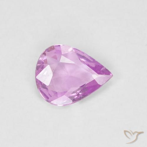 0.36ct Natural Rosado claro Zafiro, En forma de pera, VS