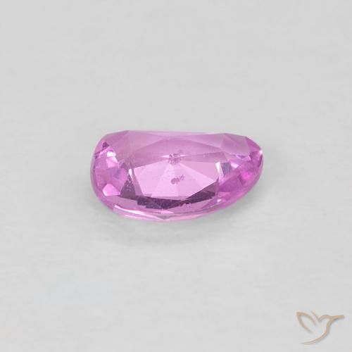 Zafiro Rosado púrpura real claro natural de 0.40 ct, Elegante, VS