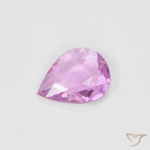0.34ct Natural Rosado claro Zafiro, En forma de pera, VS, Photo A