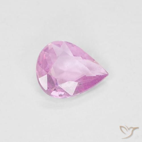 0.48ct Natural Rosado púrpura real claro Zafiro, En forma de pera, VS