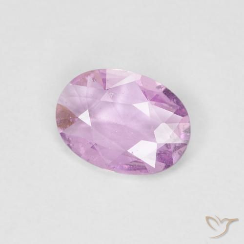 Zafiro Rosado claro natural de 0.64 ct, Ovalada, VS
