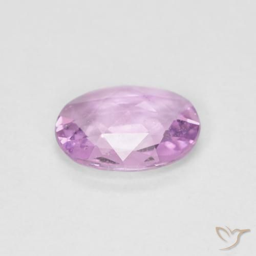 Zafiro Rosado claro natural de 0.64 ct, Ovalada, VS
