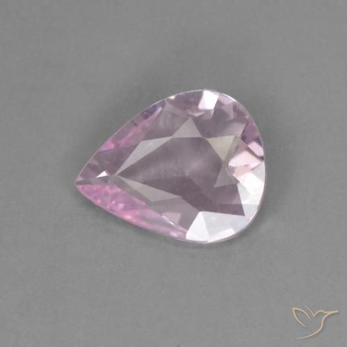 Piedra preciosa de zafiro rosa de 0,33 quilates, En forma de pera zafiro suelto de tanzania, Gema Natural, 5,8 x 4,6 mm, Photo A