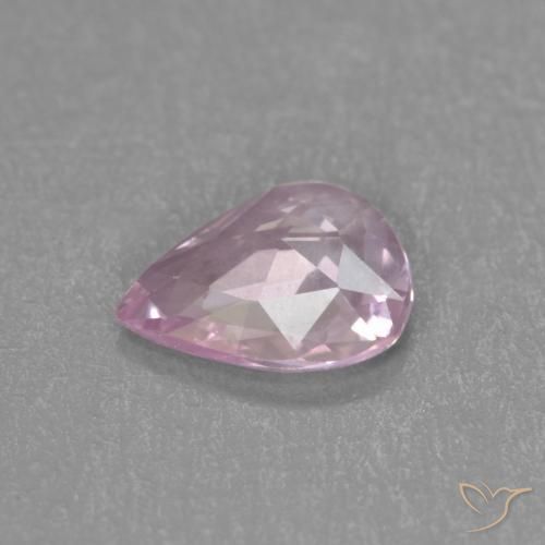Zafiro Tono rosado cereza natural de 0.33 ct, En forma de pera, VVS