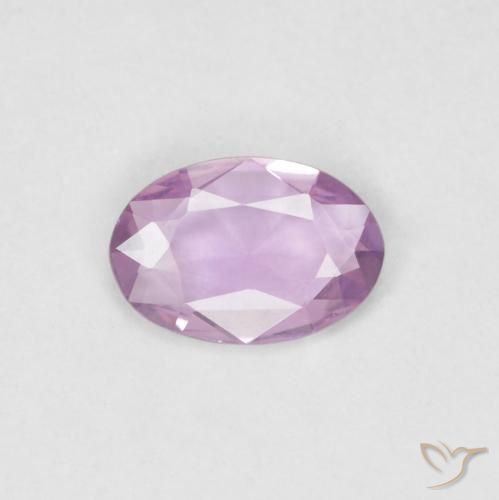 0.31ct Natural Púrpura claro Zafiro, Ovalada, VVS