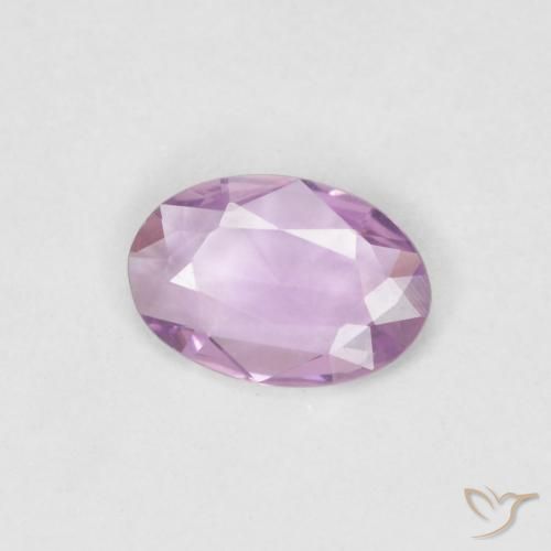 Zafiro Púrpura claro natural de 0.31 ct, Ovalada, VVS
